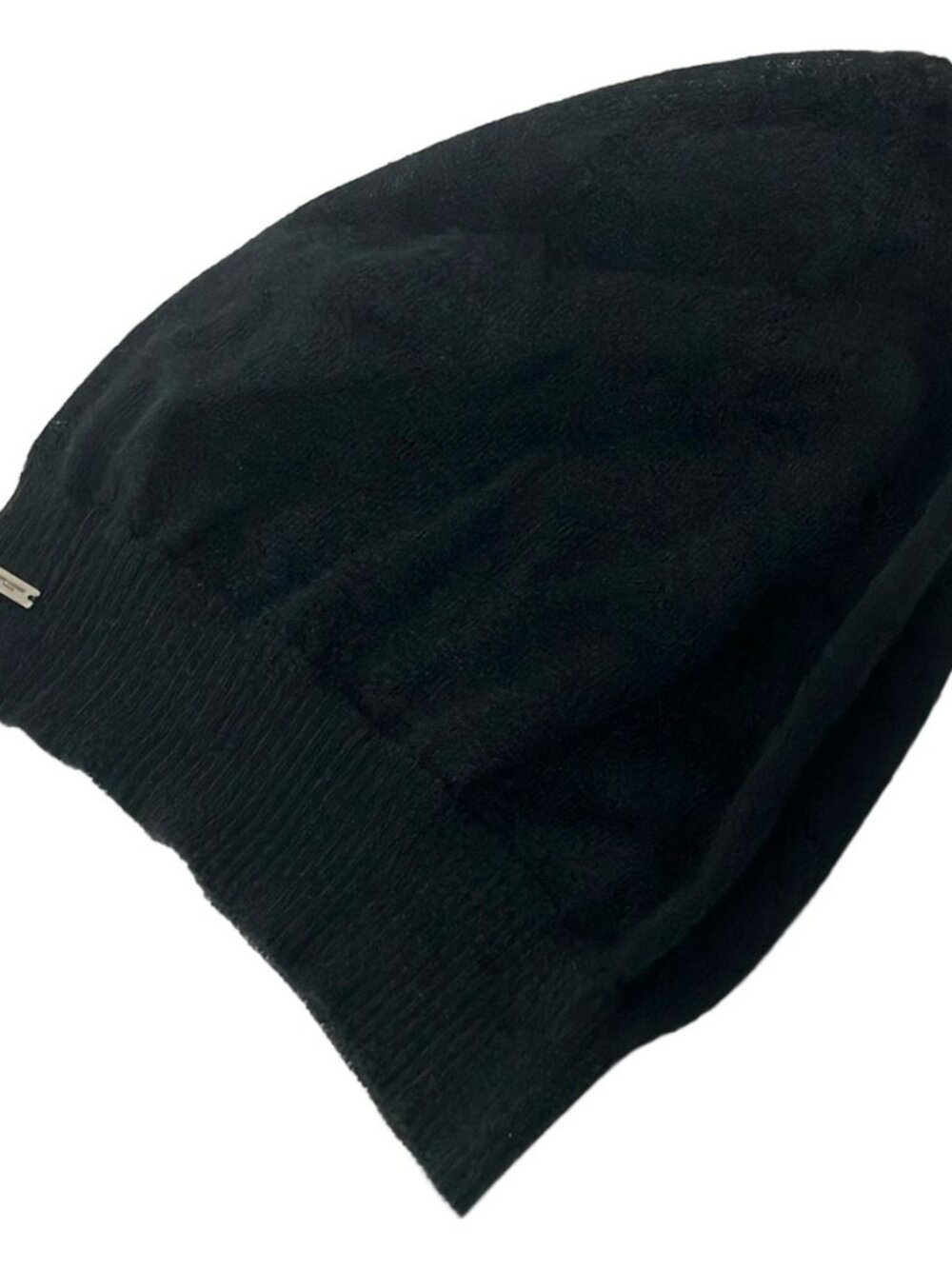 SAINT LAURENT PARIS Black Cashmere Hat